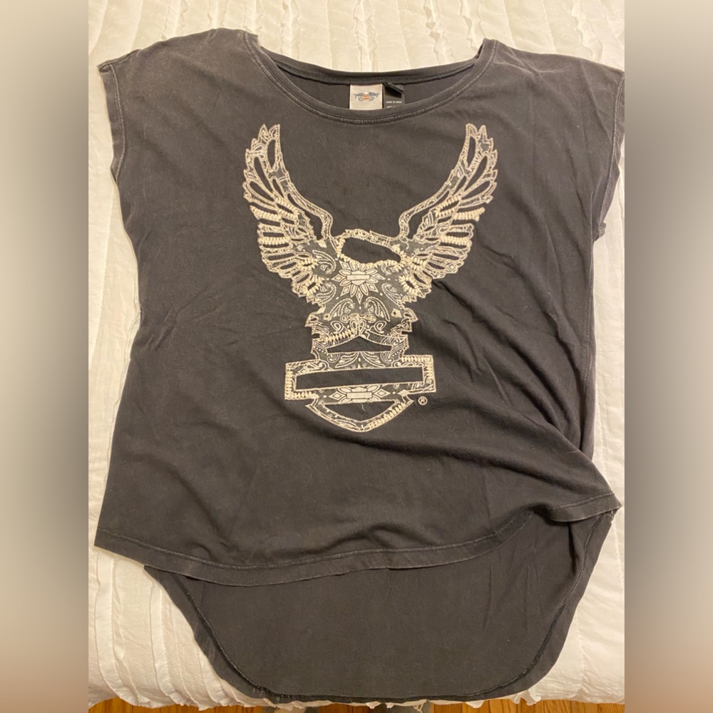 Authentic Harley Davidson, short sleeve shirt.